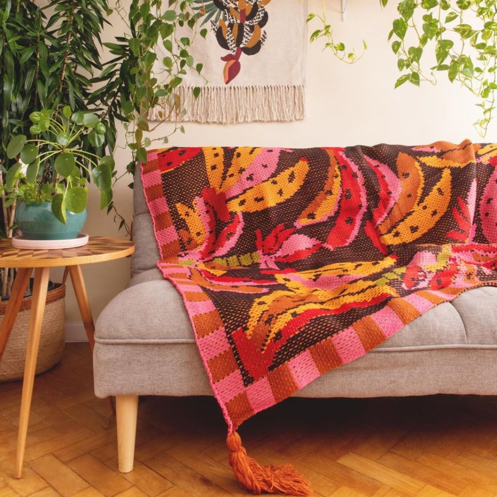 Farm Rio Banana Throw imported from Brazil